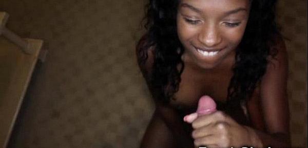  Black Teen Booty Shake and Blowjob!